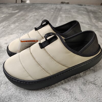 Crocs Classic Puff Moc Slippers Mens 8 Wmns 10 Moth Fleece Lined Casual Comfort