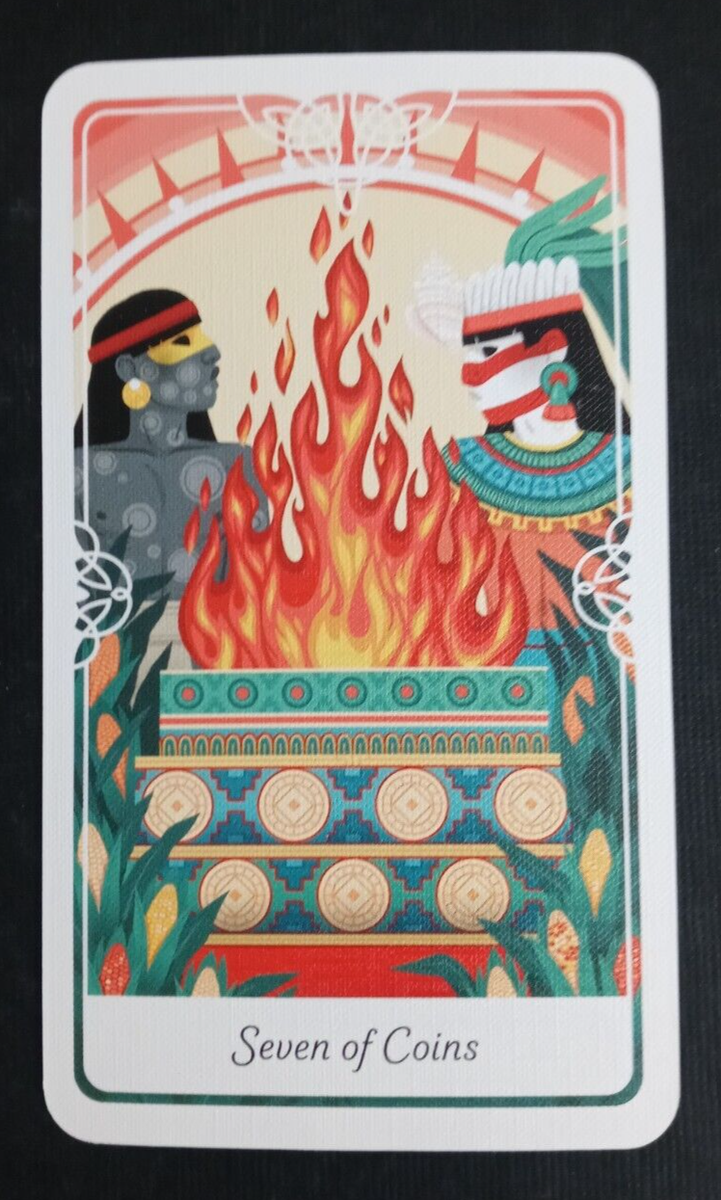 Tarot of the Divine by Yoshi Yoshitani Tarot Card 7 Of Coins | eBay