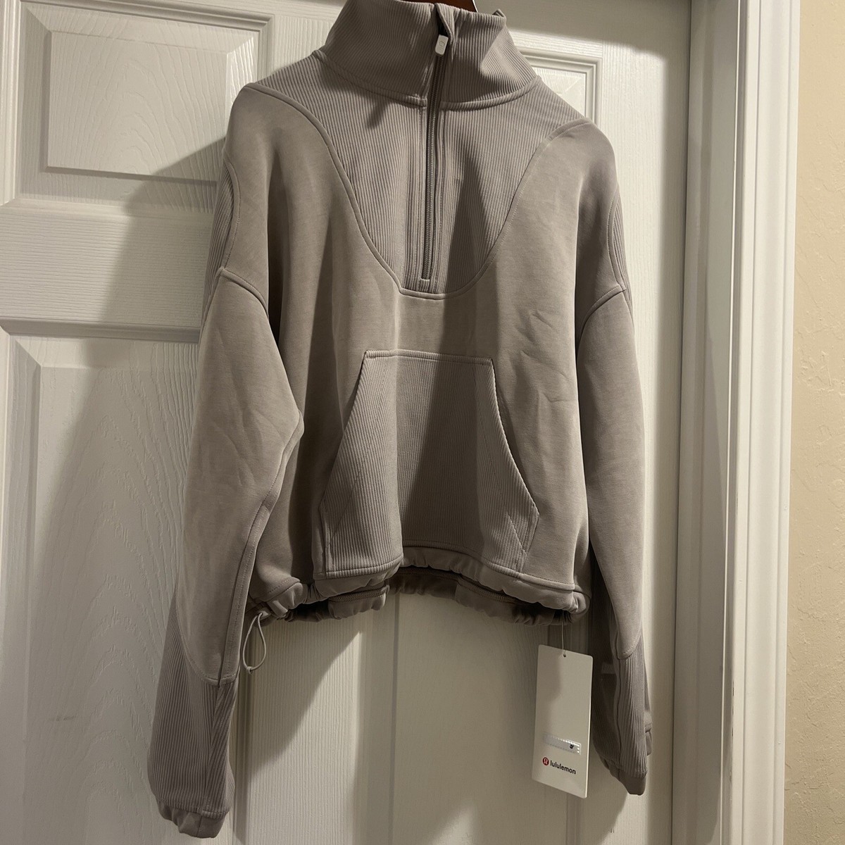 NWT Women Lululemon Brushed Softstreme Ribbed Half Zip