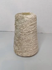 Silk City Fibers Rayon Cone Yarn Chenille Luxury 1300 YPP Cone SAND 13.5oz