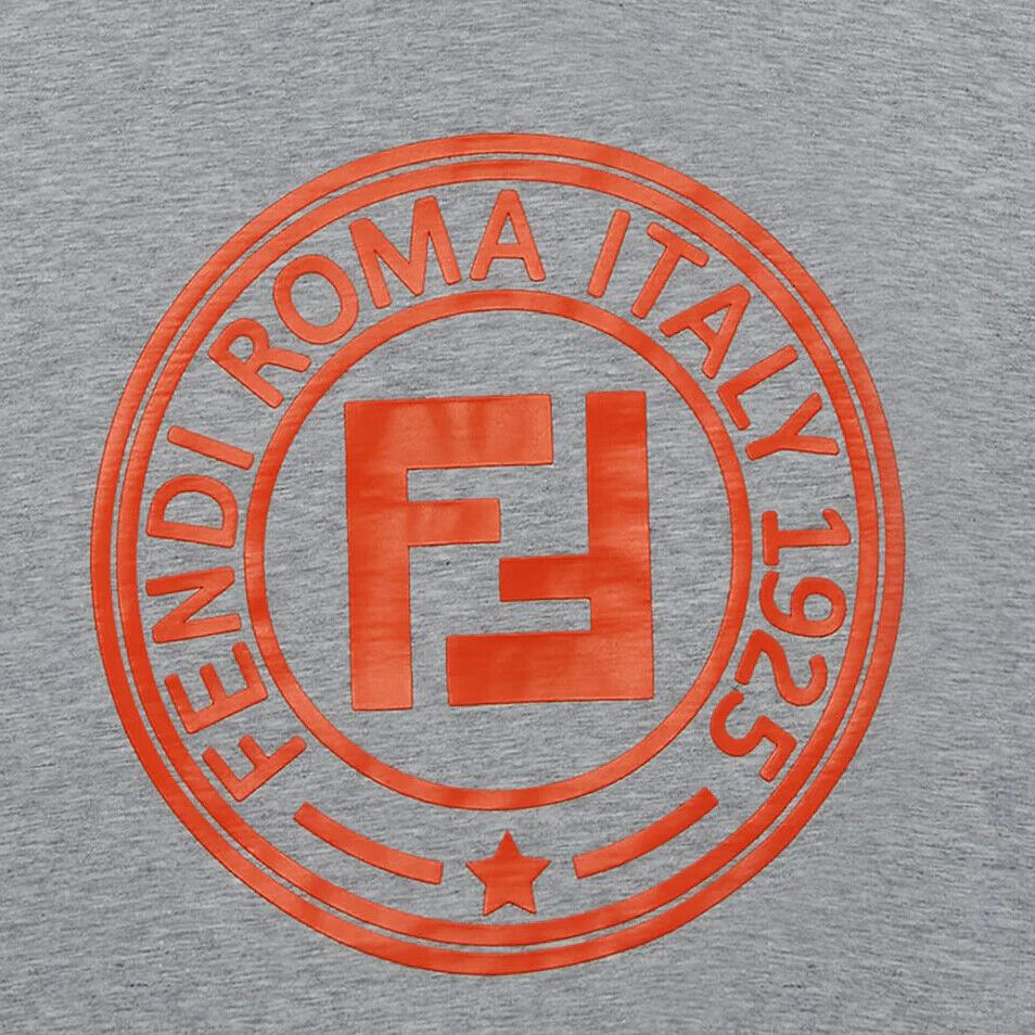 NWT NEW Fendi boys gray or black orange logo embossed T NWT NEW Fendi boys gray or black orange logo embossed T
