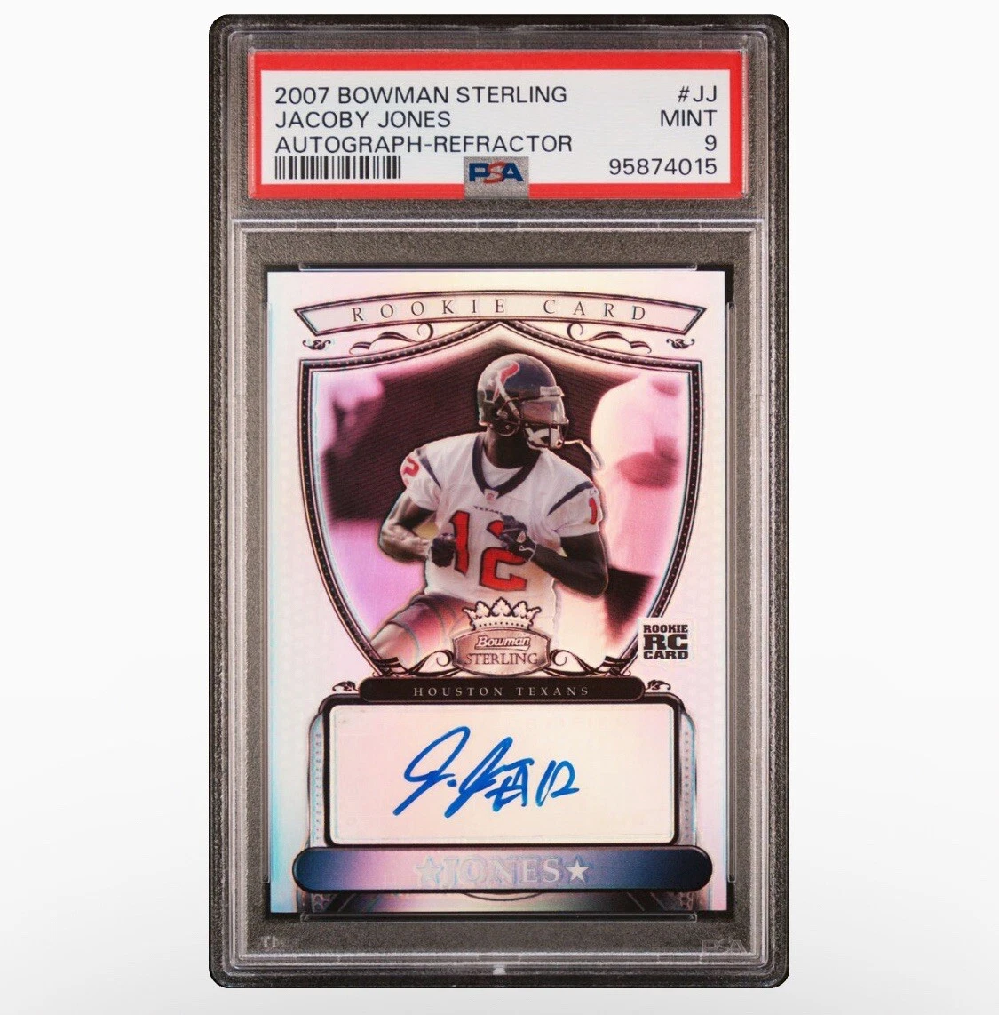 Jacoby Jones Bowman Sterling #JJ Autograph-Refractor