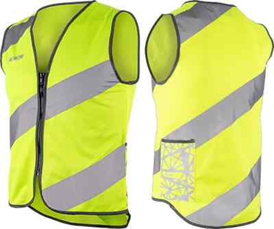 WOWOW Sicherheitsweste Roadie Reflexstreifen Erwachsene Fahrrad Gr. XXL Gelb 036