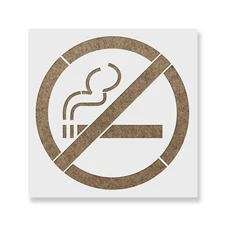 No Smoking Stencil - Durable & Reusable Mylar Stencils