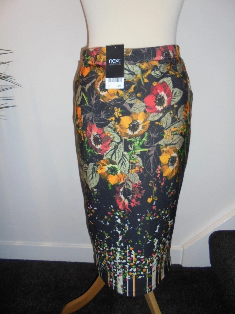 Floral pencil skirt stretch cheap