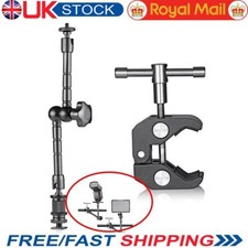 11" Articulating Magic Arm + Super Clamp Crab for DSLR Camera LCD Monitor LED UK