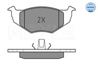 Meyle 025 218 6617 Brake Pad Set, Disc Brake For Seat Skoda VW