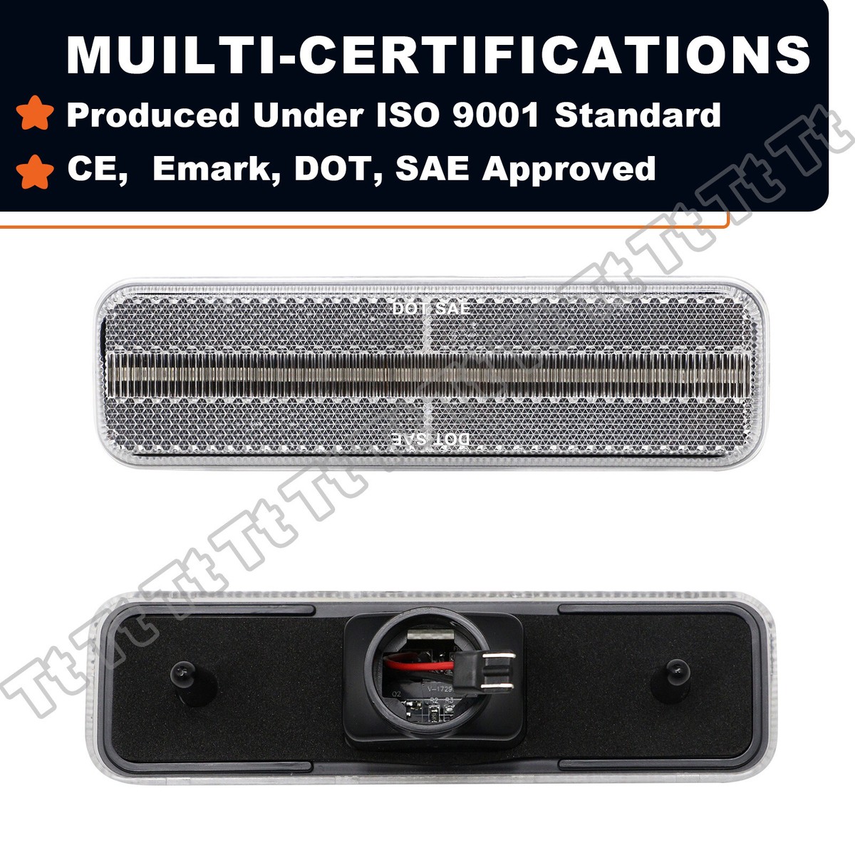Smoked/Clear Lens Front Bumper Turn Signal Light DRL Housings For Dodge D150 D250 D350 W150 W250 W350 Ramcharger 1991 1992 1993 - 34