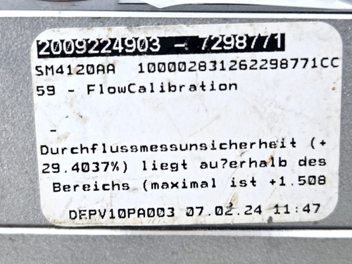 EFECTOR IFM SM4120 ELEKTROMAGNETISCHER DURCHFLUSSMESSER (NEU OFFENE VERPACKUNG) - Bild 2 von 6