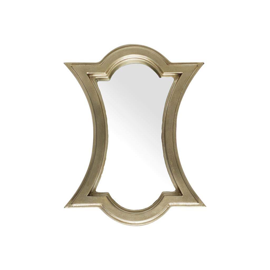 Акцентное зеркало в золотой абстрактной деревянной раме из 16 предметов 26990₽