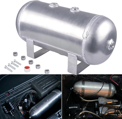 1.6 Gallon Aluminum Air Tank 12V Compressor for Trucks, Trailers & Air Horns