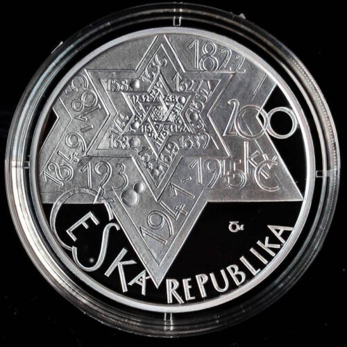 2009 République tchèque 200 couronnes argent PREUVE rabbin Jehuda Löw ben Becalel - Photo 1 sur 2