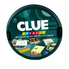 Clue Express Family Fun Dice Card Game Mystery Travel Case Hasbro C4-1535