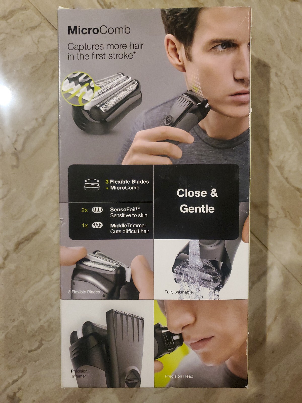 Braun Series 3 ProSkin 3000s Rechargeable Men's Electric Shaver - Black