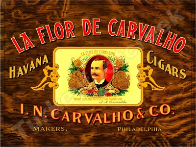 La Flor De Carvalho Havana Cigars 18'' x 24'' Metal Sign