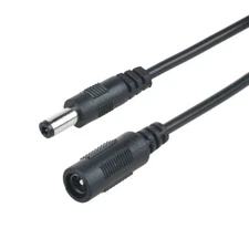 3ft DC Power Supply Extension 5.5x 2.5mm Cord/Cable CCTV Extender Male to Female