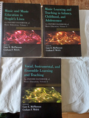 3 x Oxford Music Education Books ''Music Education'' +Learning Teaching+Vocal 1st