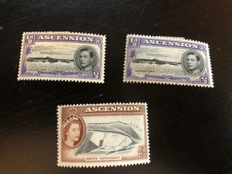 Ascension Island Postage Stamps, MH, Very Good Condition, Lot of 3