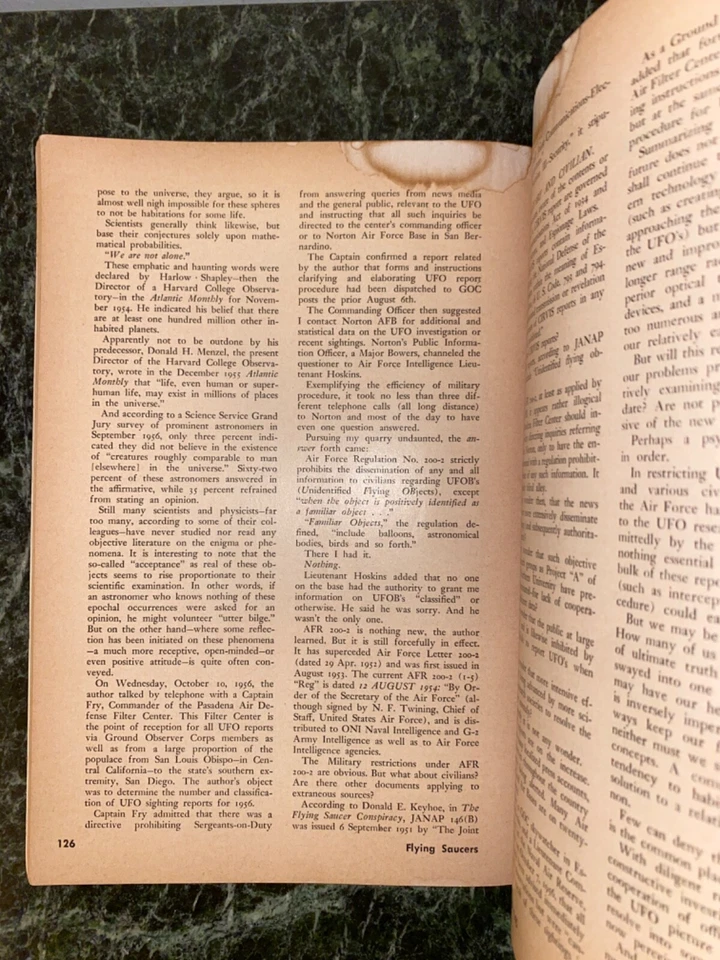 Vtg 1957 FLYING SAUCERS Fact or Fiction by Max Miller Trend Book #145 UFO Aliens Foto 4 de 4