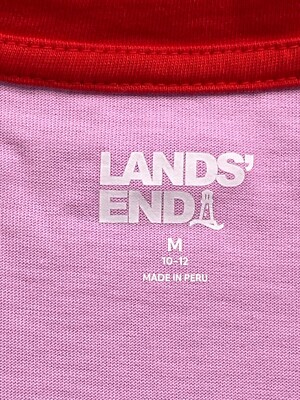 Lands' End Women's Petite Supima® Cotton Short Sleeve T-Shirt - Relaxed Fit Crewneck (White, Large)