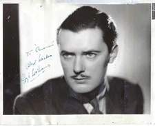 WELCH-BRITISH ACTOR, DRAMATIST HUGH WILLIAMS, AUTOGRAPHED VINTAGE STUDIO PHOTO