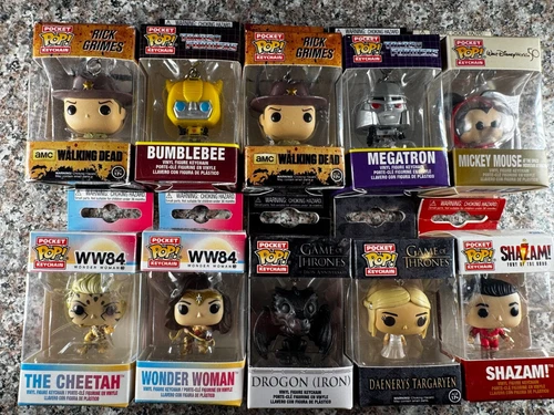 Funko Pocket POP! Keychains – Walking Dead, Transformers, WW84, GoT, Disney, DC