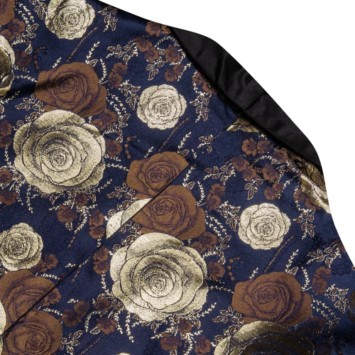 Para Hombres Floral Esmoquin Cena Chaqueta Calce Regular Chal Solapa Paisley Baile de graduación Fiesta Traje - Imagen 8 de 236