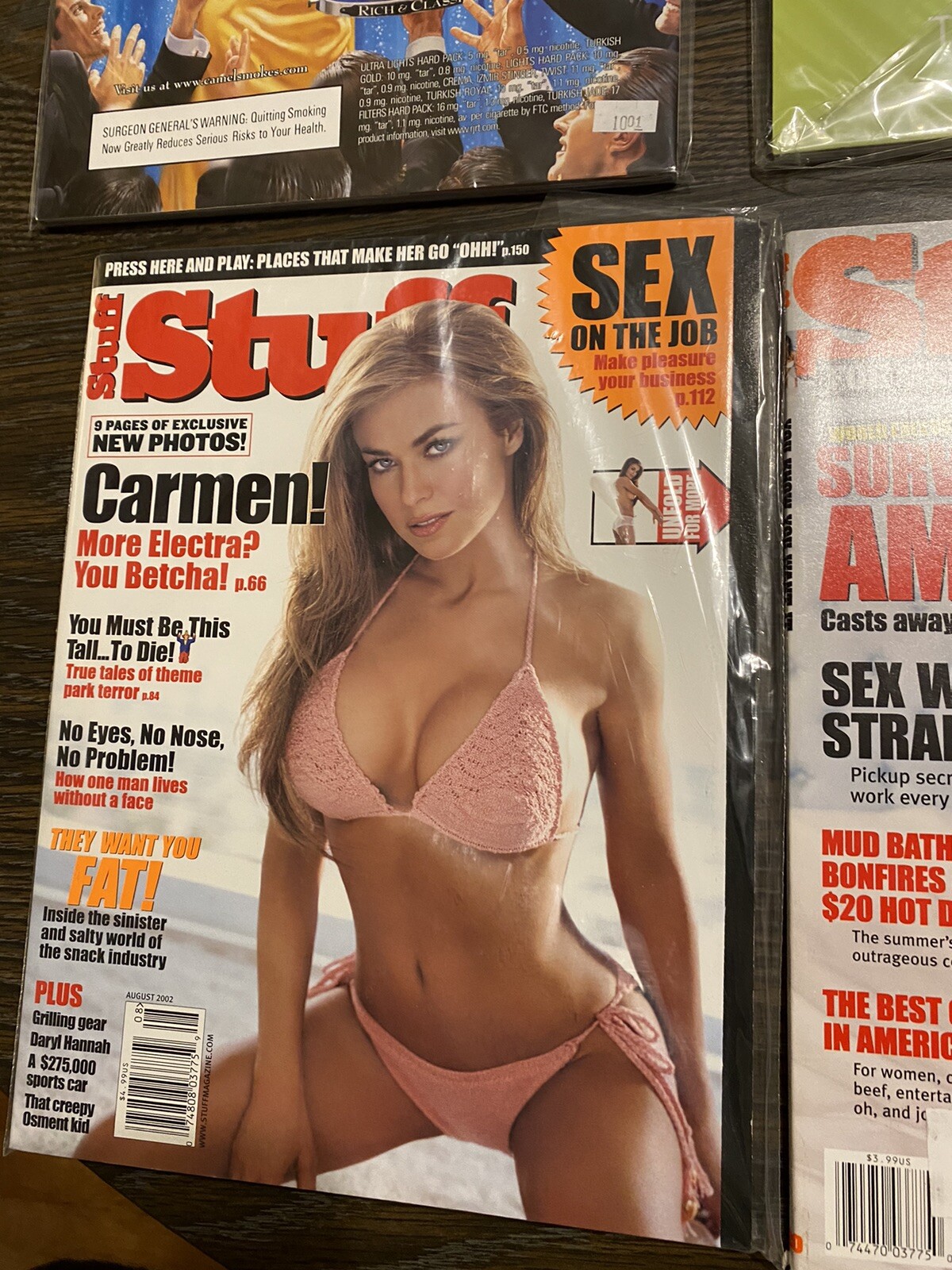 Carmen Electra Lot Of 3 Stuff Magazines #33,#48,#52 And #20 Survivors Amber