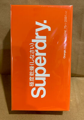 Superdry Orange Male Cologne 2.5 fl oz 75 ml  Spray Fragrance (New Sealed)