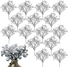 12 Pieces Christmas Berries Christmas Berry Stems Berry Picks Decorations Holly