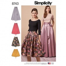 Simplicity Sewing Pattern 8743 Women H5 (6-8-10-12-14)