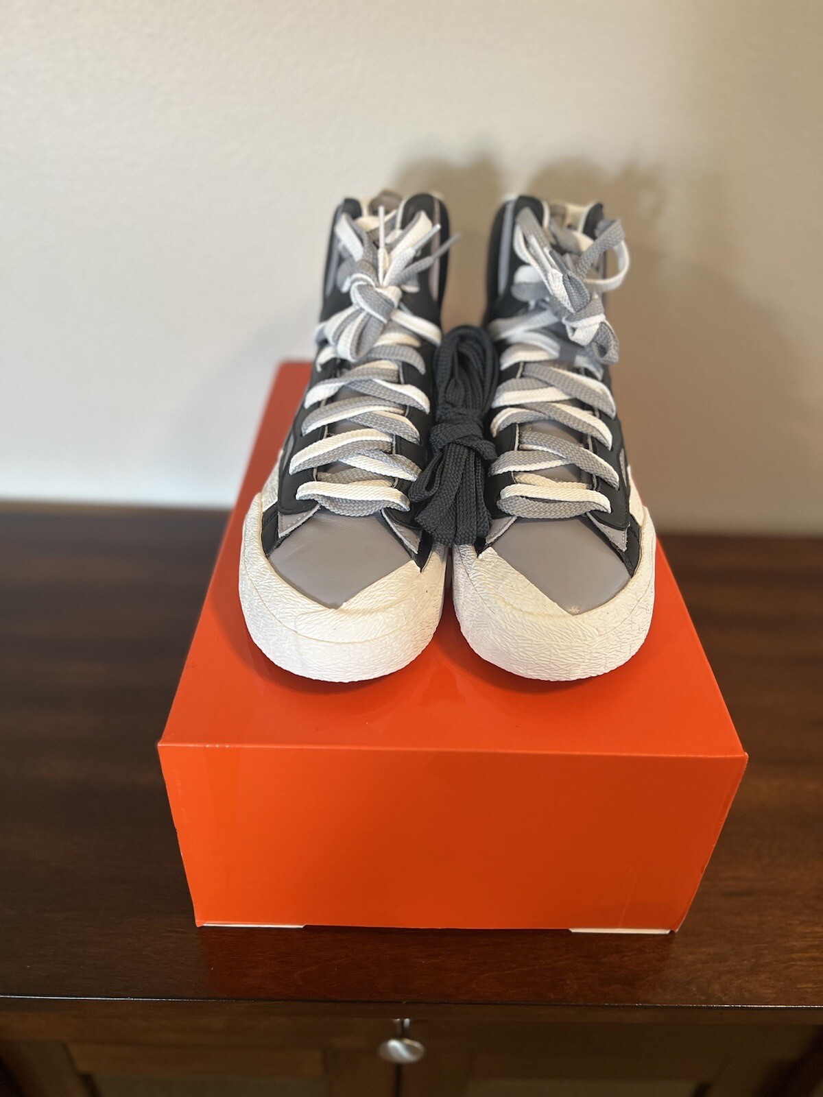 SACAI X NIKE Taglia 11 Nike Sacai x blazer nero medio grigio
