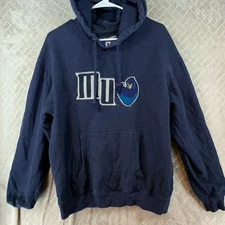 Gear For Sports Adult Medium Hoodie Sweatshirt Blue Monmouth University Hawks