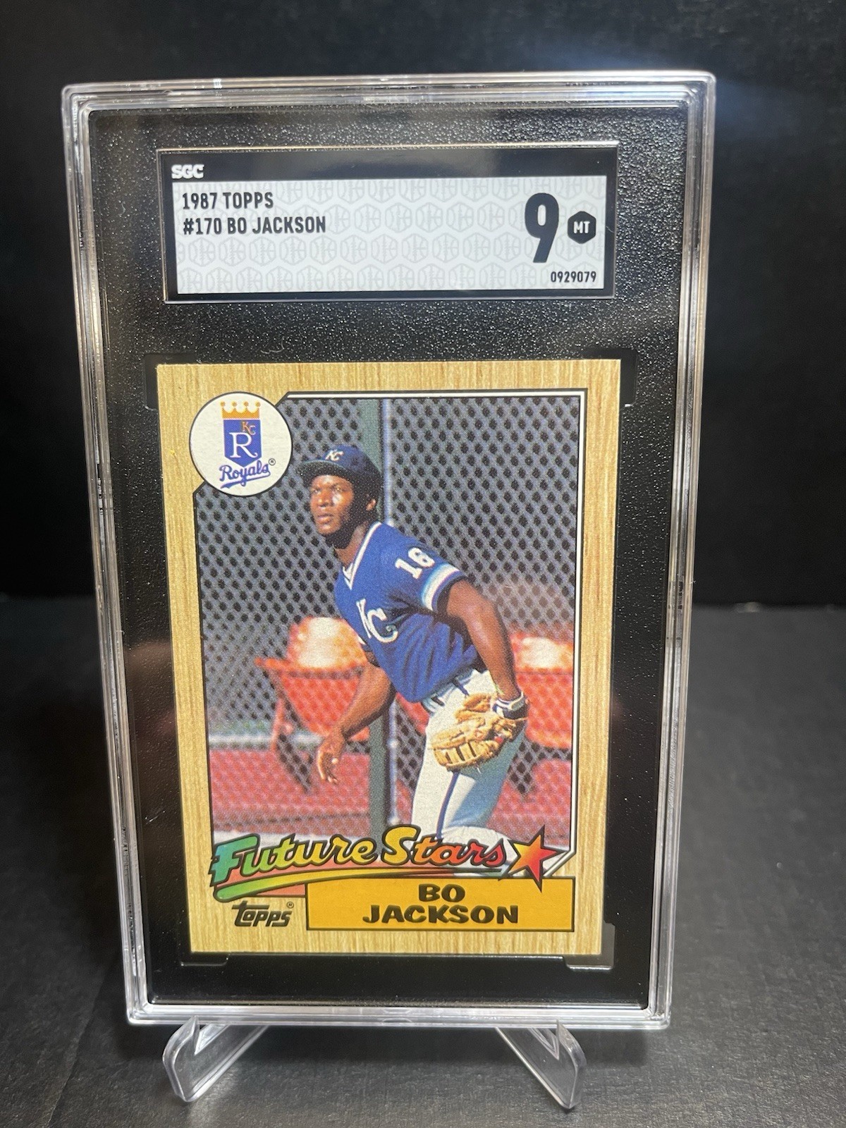 1987 Topps #170 Bo Jackson SGC Graded 9 Mint Future stars!-MLB