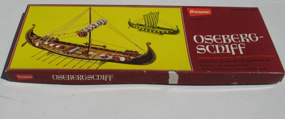Graupner 2099 OSEBERG Schiff + Beschlagsatz 435 1:48 Wikinger Jacht Holz Bausatz - Bild 3 von 4