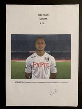 Alex Smith - Fulham Fc Signed Picture