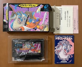 [Good Condition] ENIX Dragon Quest Box theory postcard Famicom software