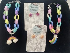 Kid Jewelry Set With Rainbow Design