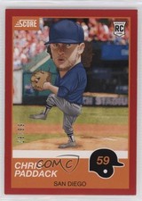 2019 Panini Chronicles Score Red 28/99 Chris Paddack #17 x5u