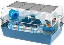FERPLAST DUNA FUN LARGE HAMSTER CAGE -  COMPLETE WITH WHEEL + ACCESSORIES