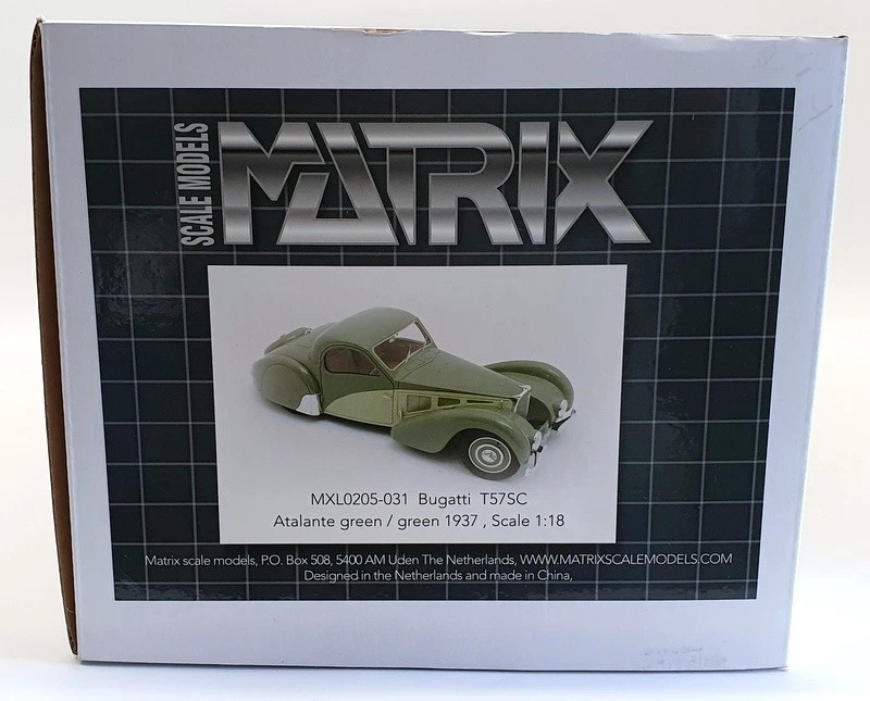 Matrix 1/18 Scale Resin MXL0205-031 - 1973 Bugatti T57SC Atlante Green - Image 4 of 4