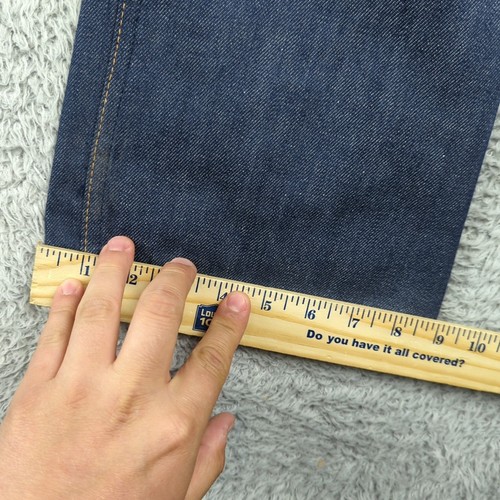 Vintage JC Penney Jeans Boys 16 Husky 33x29 Blue Dark Over The Boot Western - Picture 12 of 23