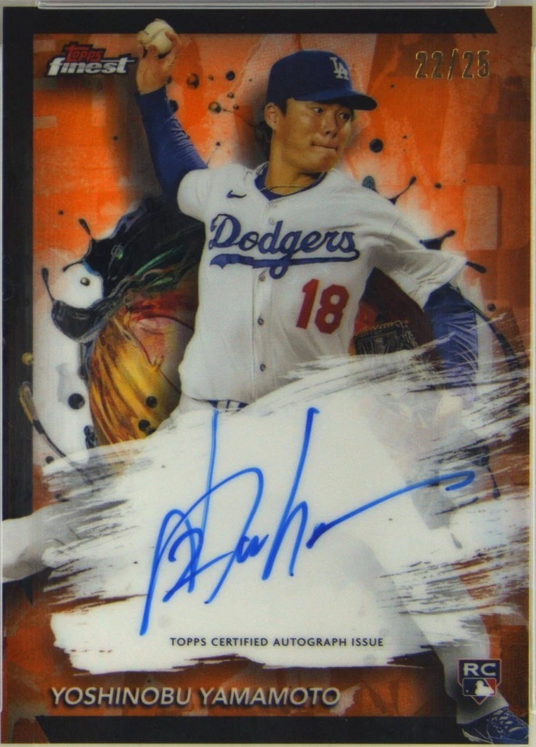 野茂英雄　95ROOKIE OF THE YEAR 2024 Topps Finest - Yoshinobu Yamamoto #FA-YY for sale | eBay