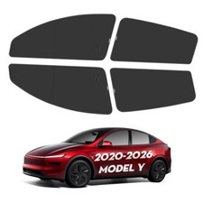 4PCS Side Window Shades for Tesla Model Y 2020-2026 Side Window 4PCS Black