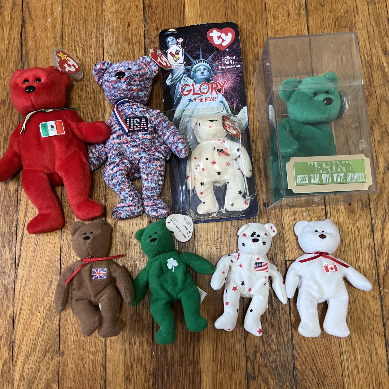 Ty Beanie Babies Country Bears Lot And Display Case | eBay
