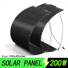Solarmodul 200W PV Flexible Solarpanel Mono für Wohnwagen Camping Boote …