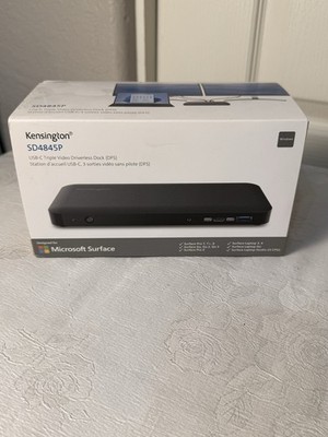 Kensington SD4845P USB-C Triple Display Dock NEW Factory Sealed