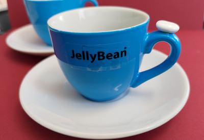 Espressotasse Espressoglas Zi Caffe Black of Italy Jelly Bean New York Nannini
