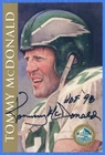 TOMMY McDONALD Signed/Autographed Pro Football Hall of Fame Postcard w/COA