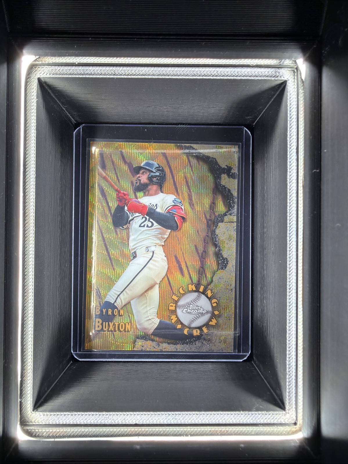 Topps 2026 Chrome Byron Buxton Wrecking Crew  Gold Wave #WC-11 #/50